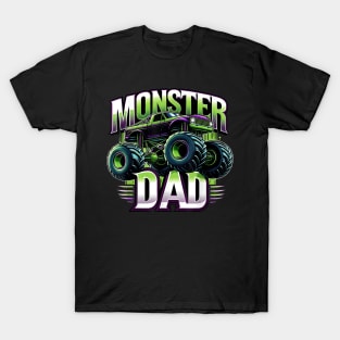 Monster Truck Race Racer Driver Dad Father'S Day T-Shirt